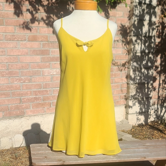 CAbi mustard yellow flowy long tank - Picture 8 of 9